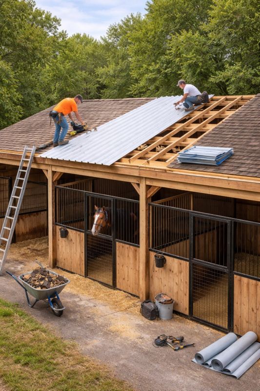 Barn Roof Installation in Fredericksburg, VA