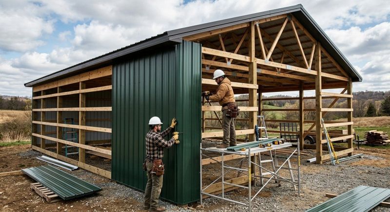 Metal Barn Siding Installation in Boston, MA
